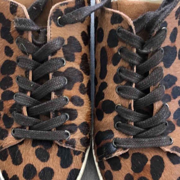 🤎 Sezane Leopard Print Jack Sneaker Size 38 - Picture 5 of 17